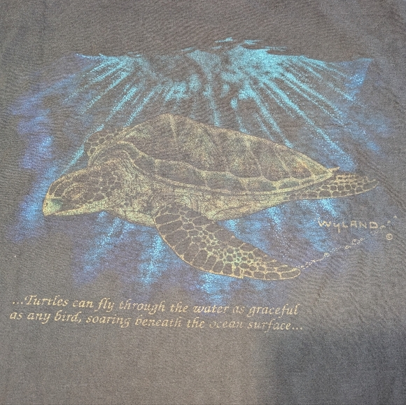 Wayland Art Vintage 90s Tee Men's Lg Fader - Picture 1 of 8